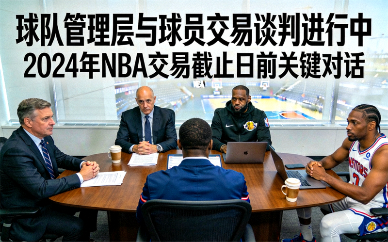 篮球球队管理层与球员交易谈判的新闻配图